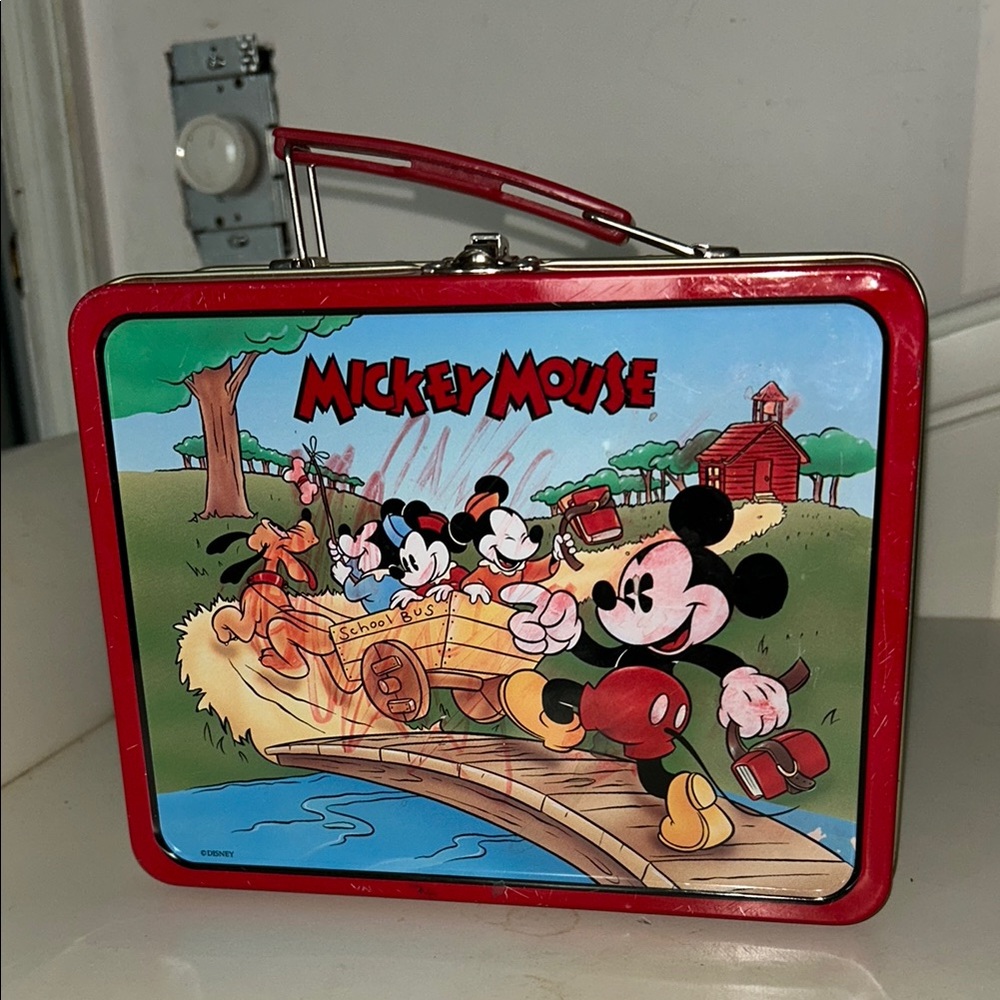 Disney Mickey Mouse Red and Blue Lunchbox